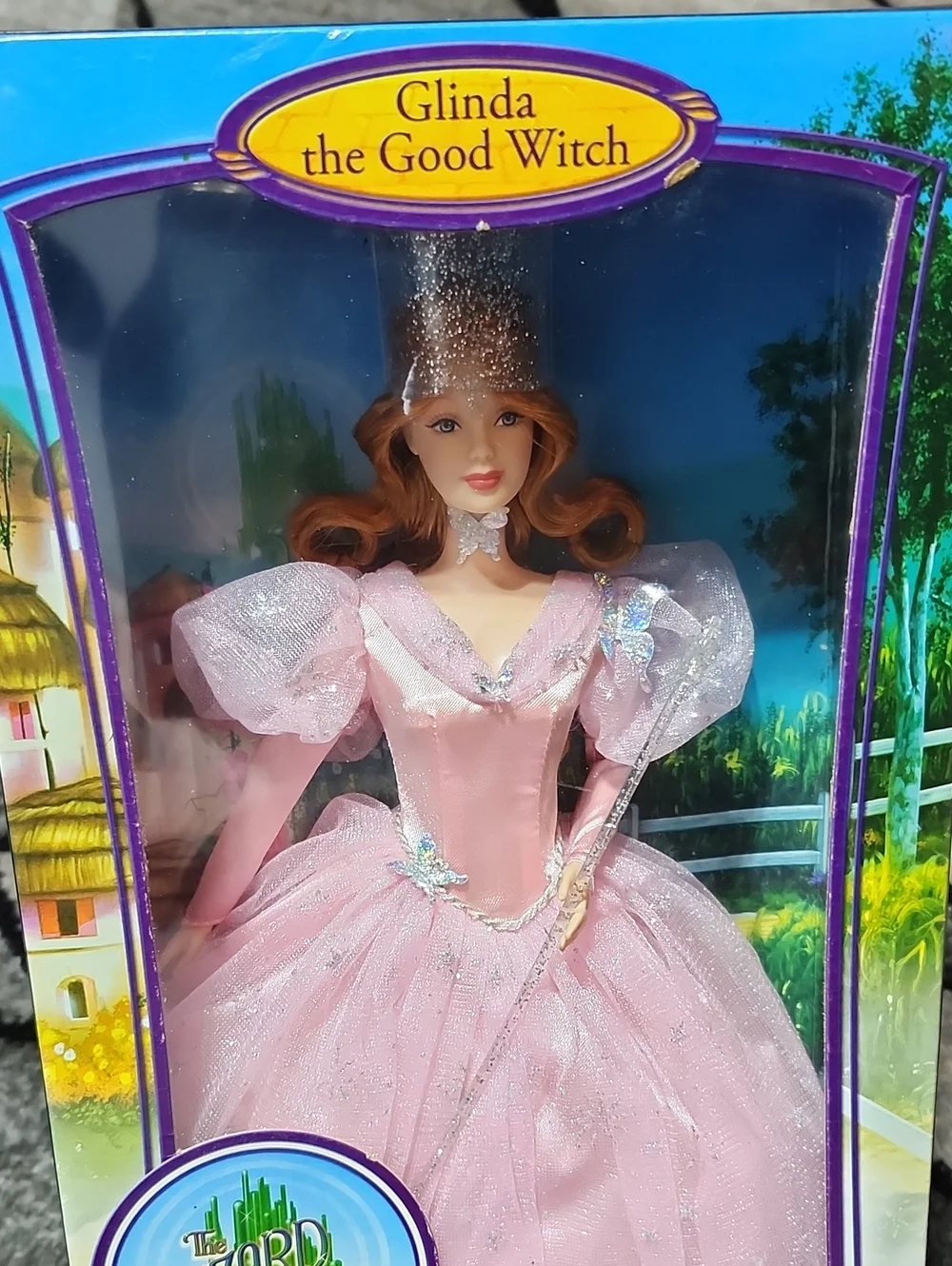 2006 MATTEL BARBIE COLLECTOR WIZARD OF OZ GLINDA THE GOOD WITCH PINK LABEL